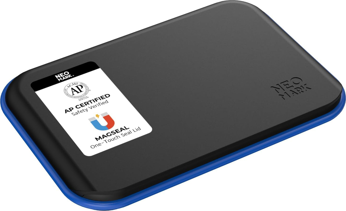 Medium Stamp Pad -2.8"x 4.4", Magnetic Lid, Premium Quality Felt Stamp Pad (Blue)