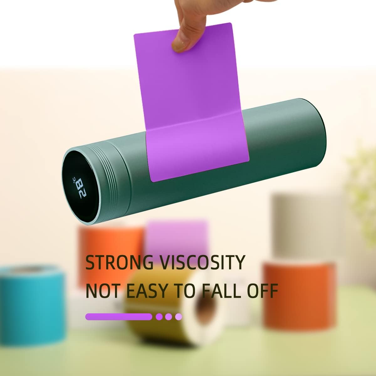 PARLAIM 5 X 3 inch Rectangle Inventory Labels Color Coding Stickers, 250PCS Permanent Stickers for Warehouse Moving Box Square Label (Purple)