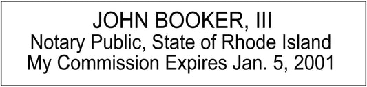 Notary Stamp Seal Ink Personalized Self Inking Stamp Custom Stamp Rubber Stamp Trodat 4913 Self Ink Notary Stamp - 7/8" x 2-3/8" Impression Area