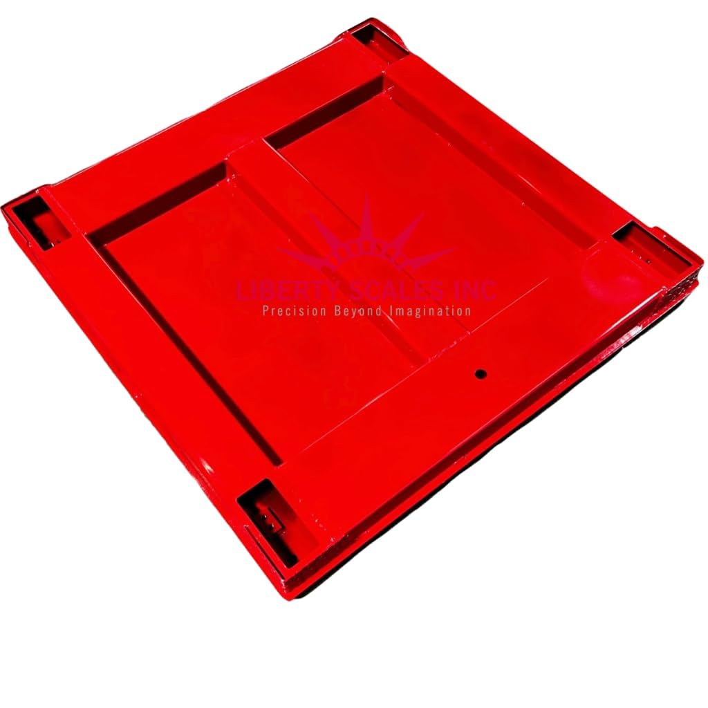 Liberty LS-700-4X6 Heavy Duty General Purpose Floor Scale | 48" x 72" | Capacity of 1000 lbs x 0.2 lb + Red