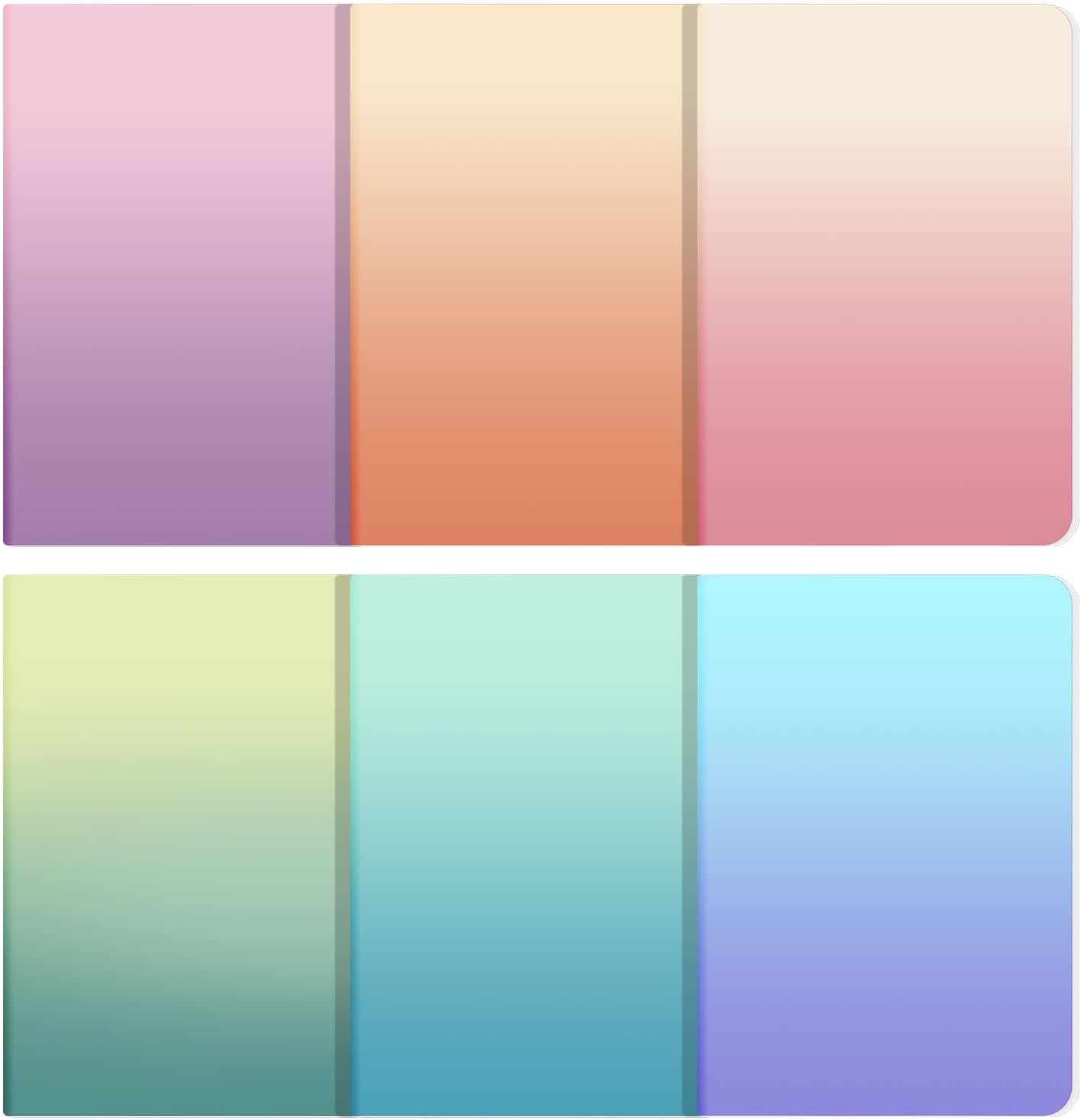 Ddaowanx Kraft Notebooks, Journals in Bulk, Lined Paper, 72 Pages, 36 Sheets, 80GSM, 8.3x5.5 Inch, A5 Size, Travel Writing Notebook for Office School Supplies (Lined-48pack, Gradient)