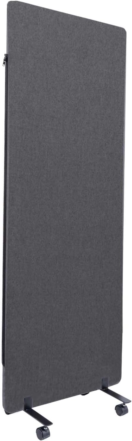 Office Partitions with Wheels, Sound Proof Dividers Privacy Panel Partition Wall, Portable Acoustic Office Walls Dividers, Freestanding Temporary Wall Cubicle Wall for Classroom, School
