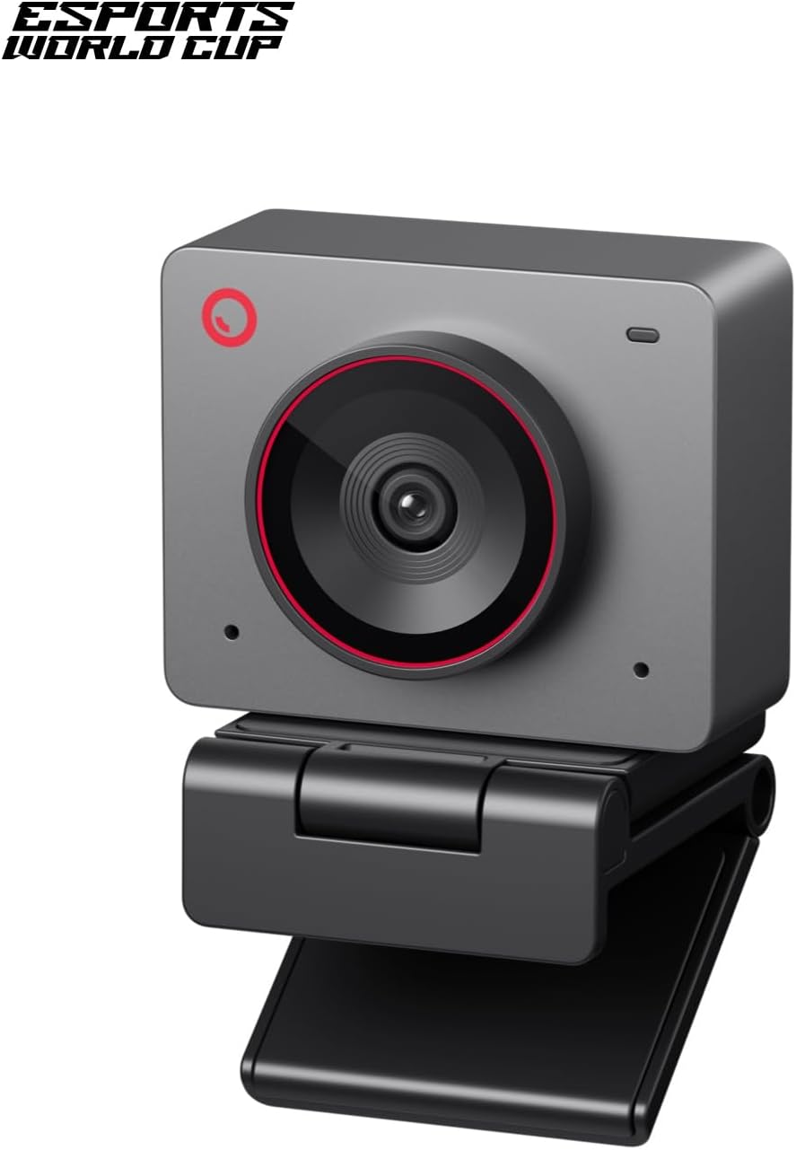 OBSBOT Meet 2-4K Webcam for PC with 1/2" Sensor, AI Framing & Autofocus, Beauty Mode, Lightweight, Gesture Control, HDR, Dual Microphone, 60 FPS, Web Cam for Streaming, Meeting, Gaming. (Space Grey)