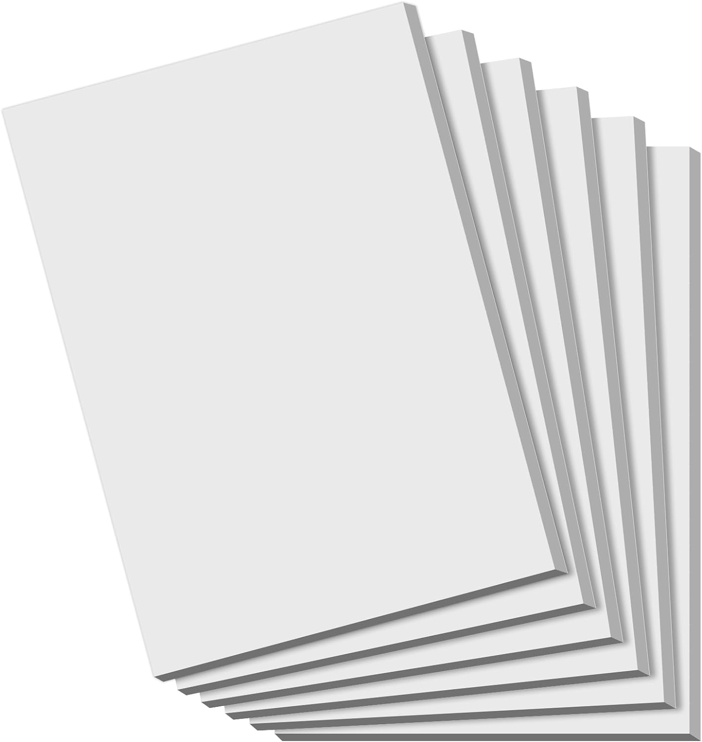 Notepads 4x6 - Blank Memo Pads - 50 Sheets per Notepad - Set of 6, Small Writing Pads White Paper - Server Memo & Scratch Note Pads 4x6'' for Work, Mini Pocket for Office School Supplies Writing Notes