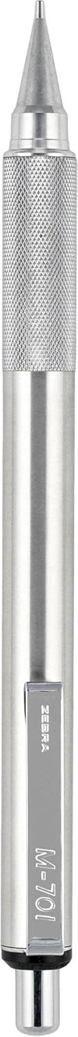 Zebra Pen M-701 Mechanical Pencil, Stainless Steel Barrel, Medium Point, 0.7mm, 1-Pack (59411)