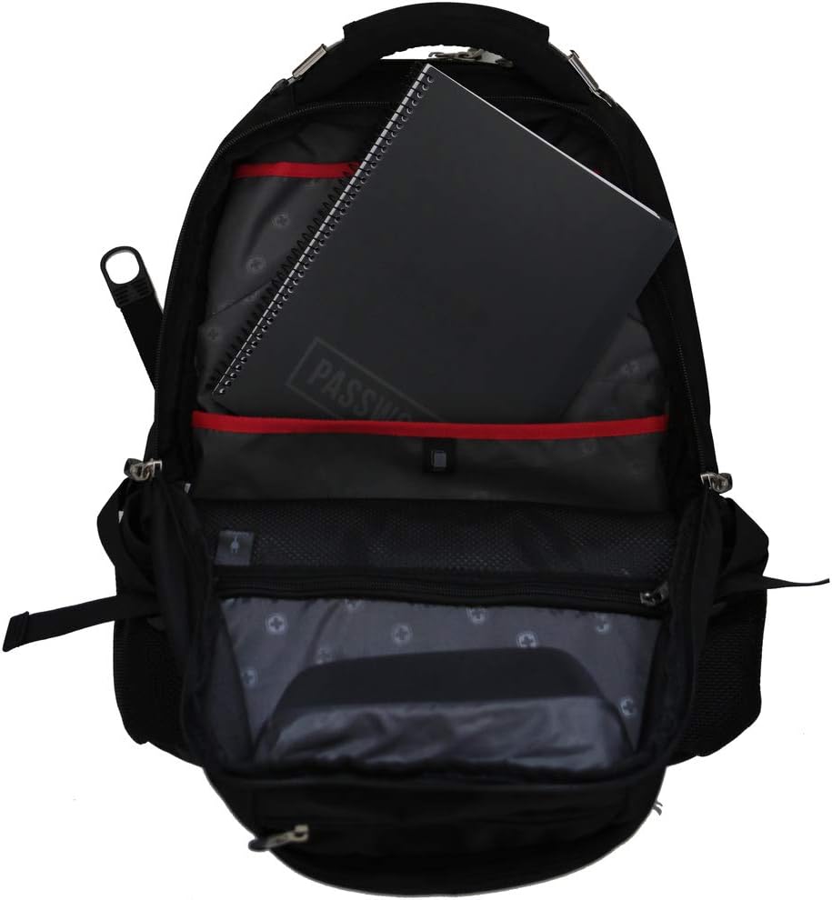 RE-FOCUS Password Book with Alphabetical Tabs 10"x7.5" Spiral Bound Credentials keeper Saves All Internet Login Details (Black)