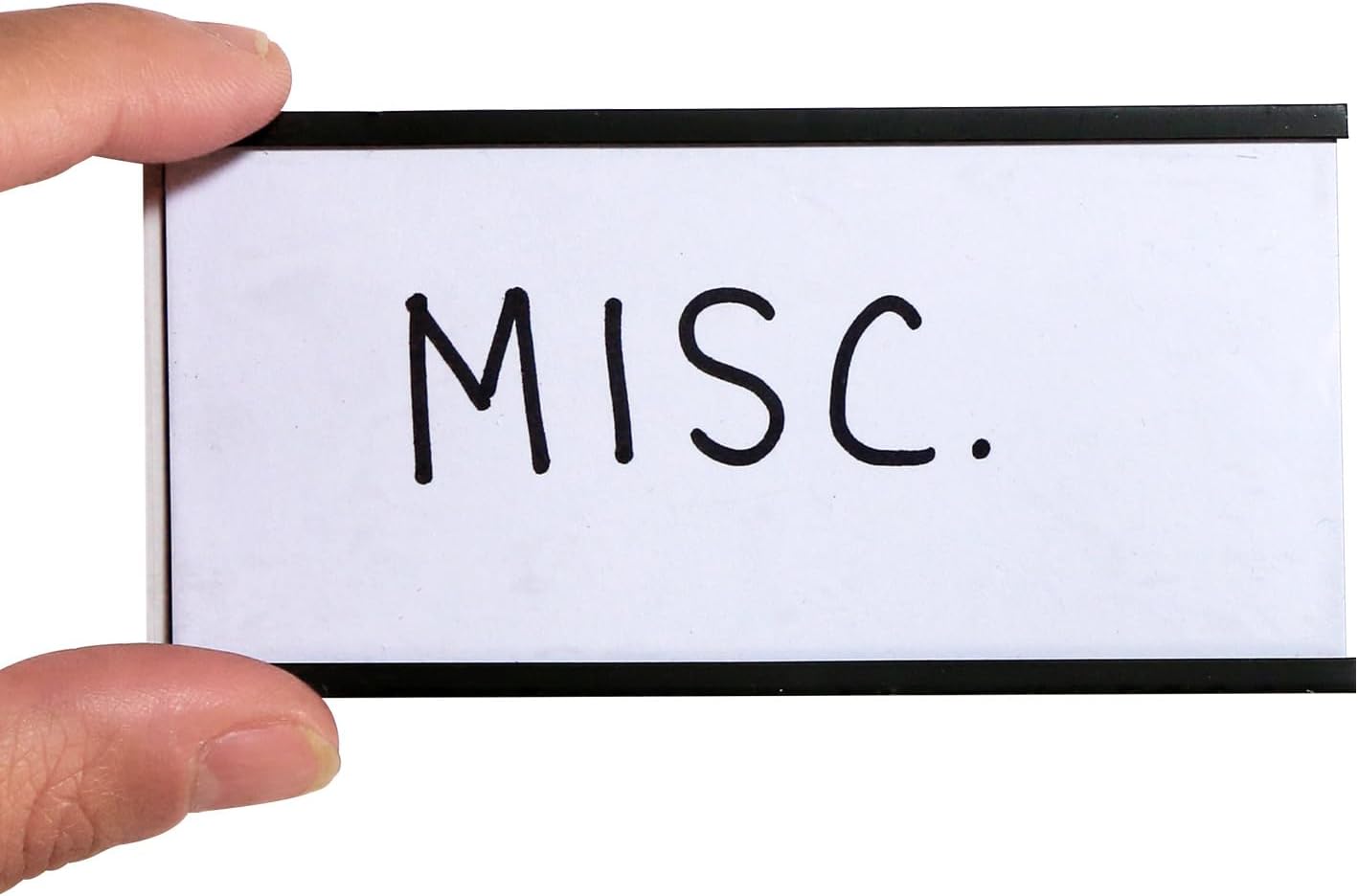 SmartSign Magnetic 'C' Channel Label Holders | 2" x 4", Pack of 10