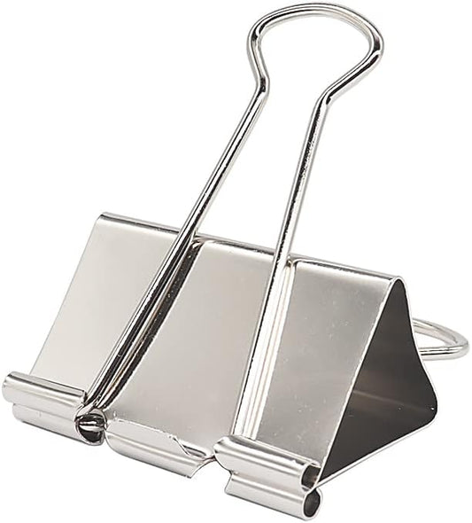 Extra Large Binder Clips 2 Inch (6 Pack), Paper Clamps for Office and School, Silver
