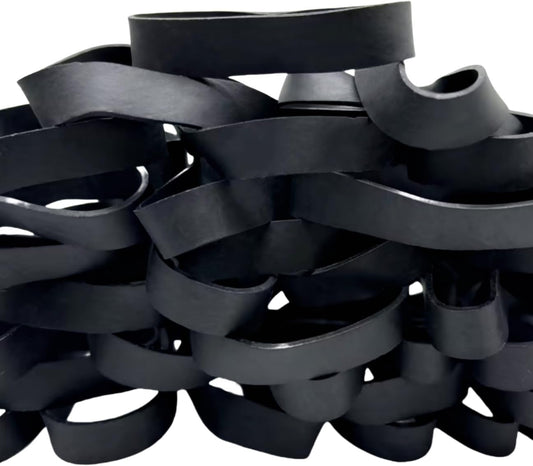 Tactical Rubber Band Black - Heavy Duty UV Heat Cold Resistant Thick Strong Elastic Rubber Bands Outdoor Hiking Backpacking Survival Camping Biking Fixed Item (#84)