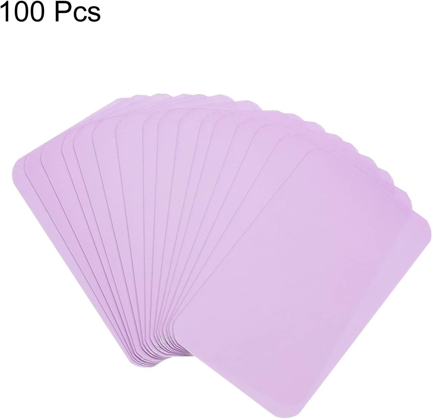 PATIKIL 3.5" x 2" Blank Paper Business Cards, 100 Pack Small Index Flash Cards Words Message Note Card Mini Paper Tags for DIY Gift Craft Scrapbooking, Purple