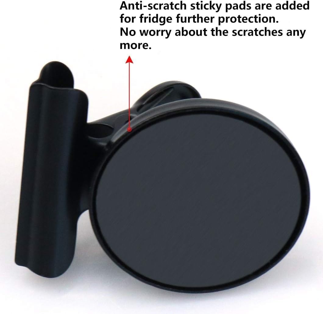 Grtard 60 Pack Magnetic Clips Heavy Duty, Black Magnet Clips for Fridge, Refrigerator Magnets, Strong Magnetic Clip, Scratch Free Magnets with Clip for Whiteboard, Refrigerator, Cruise, Locker