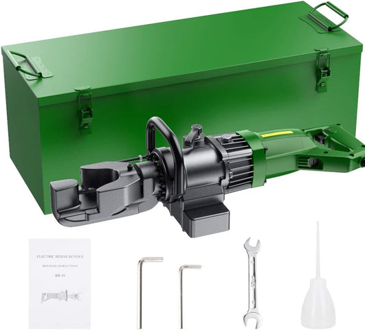 Anbull 900W Electric Rebar Bender,Hydraulic Rebar Bending Maching Bending up to 5/8 Inch #5 16mm Rebar, Bending Angle 0-130 Degrees Rebar Bending Machine with Positioning Bolt