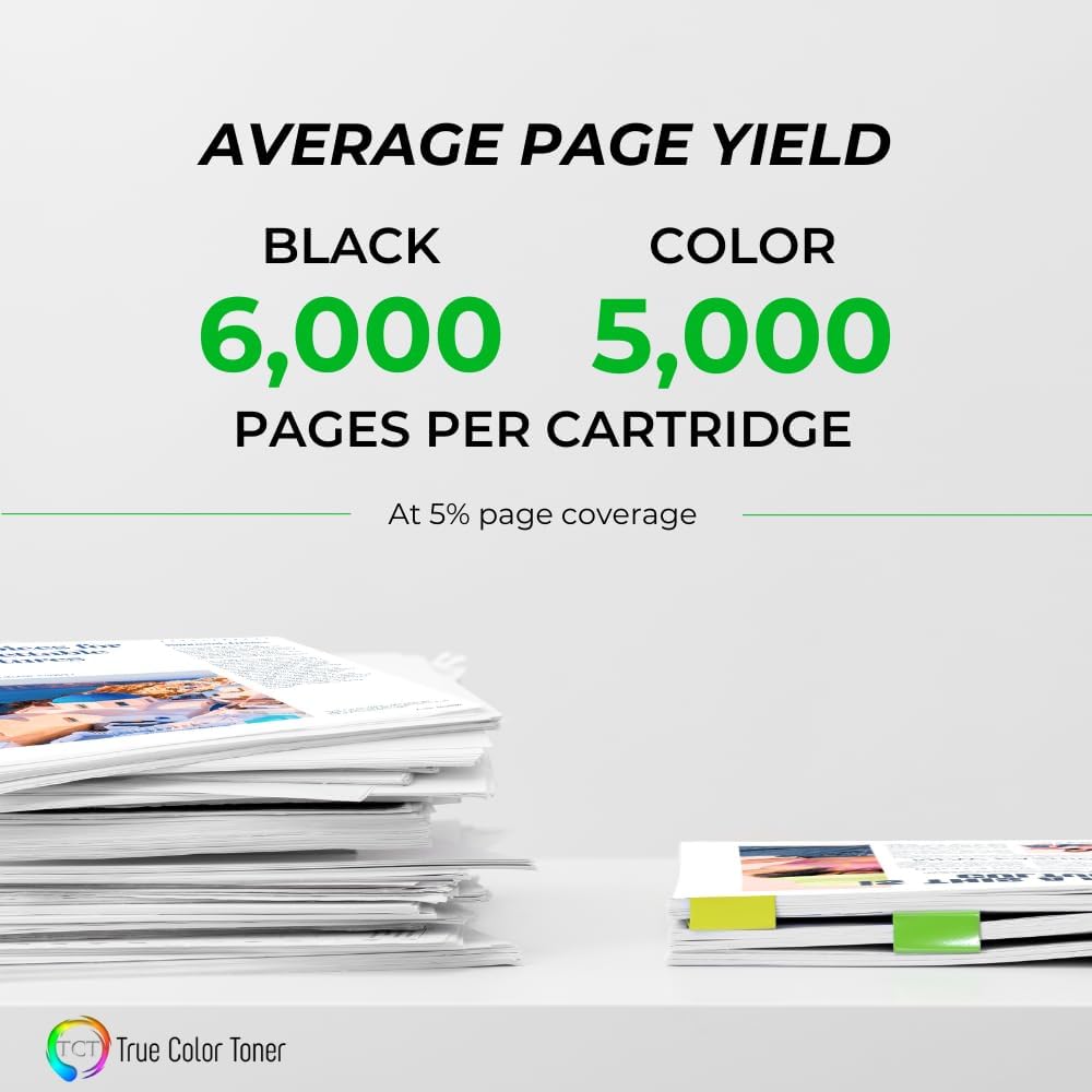 TCT LC406XL Ink Cartridge 4 Pack - Compatible Replacement for Brother LC406XL High Yield, Works with Brother MFC-J4335 J4345 J4535 J5855 J5955 Printers (Black, Cyan, Magenta, Yellow)