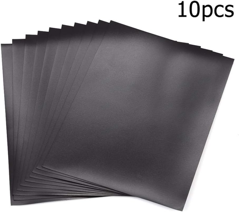 20PCS/Set 10 PCS 0.5mm Thickness Magnetic Sheets and 10PCS 7x5inch Clear Plastic Storage Bags for Dies and Stamp Sets Collections Reusable Sturdy PVC Clear Storage Pockets and Cuttable Magnetic Sheets