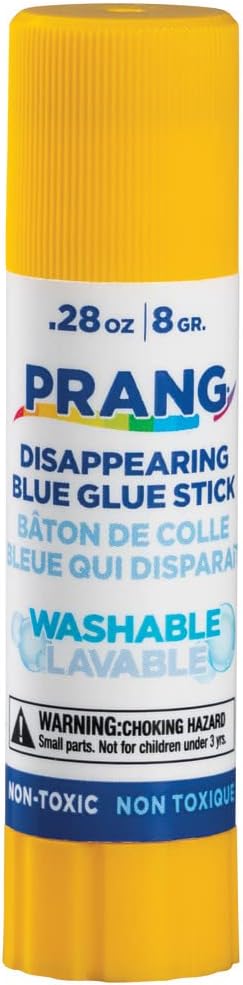 Prang Washable Glue Stick, Blue, 28 Oz., 60 Count