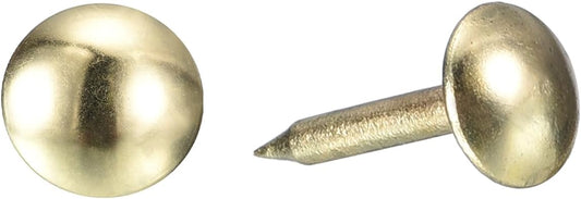 uxcell Upholstery Tacks Nail Pins Furniture, 1000Pcs 6.4x13mm Thumb Tack Pins Assortment Kit Carbon Steel for Home Sofa DIY Decorative Nail Heads Nails, Gold