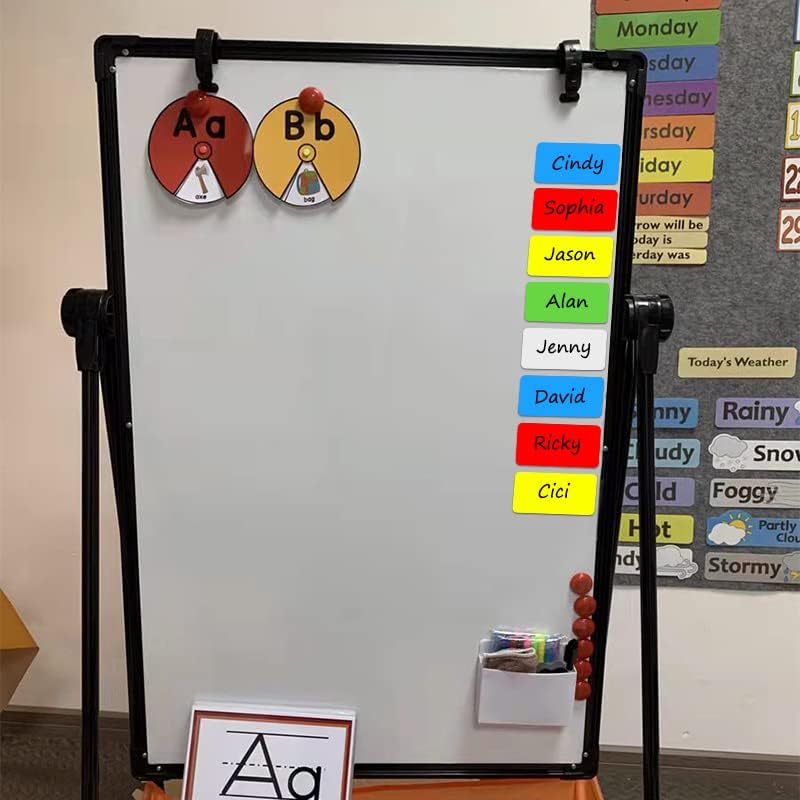 Dry Erase Magnetic Labels Large 12"x 4", Big Magnetic Labels for Whiteboards School Classroom Office Home,Pack of 10