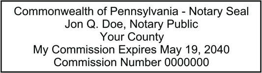 Notary Stamp Seal Ink Personalized Self Inking Stamp Custom Stamp Rubber Stamp Trodat 4913 Self Ink Notary Stamp - 7/8" x 2-3/8" Impression Area