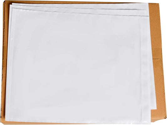 500 PCS 9.5"x 12" Clear Self-Adhesive Packing List Envelopes - Fit 8.5x11 inch Lettter - Shipping/Mailing Pouch Enclosed Bags for Packing Slips Invoice Label