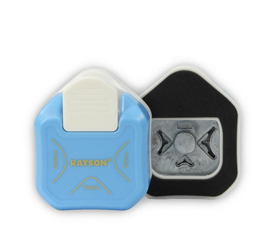 RAYSON CR05BL 3 in 1 Corner Cutter, 4mm 7mm 10mm 3 Way Corner Rounder Paper Punches for Paper Craft, DIY Projects, Blue