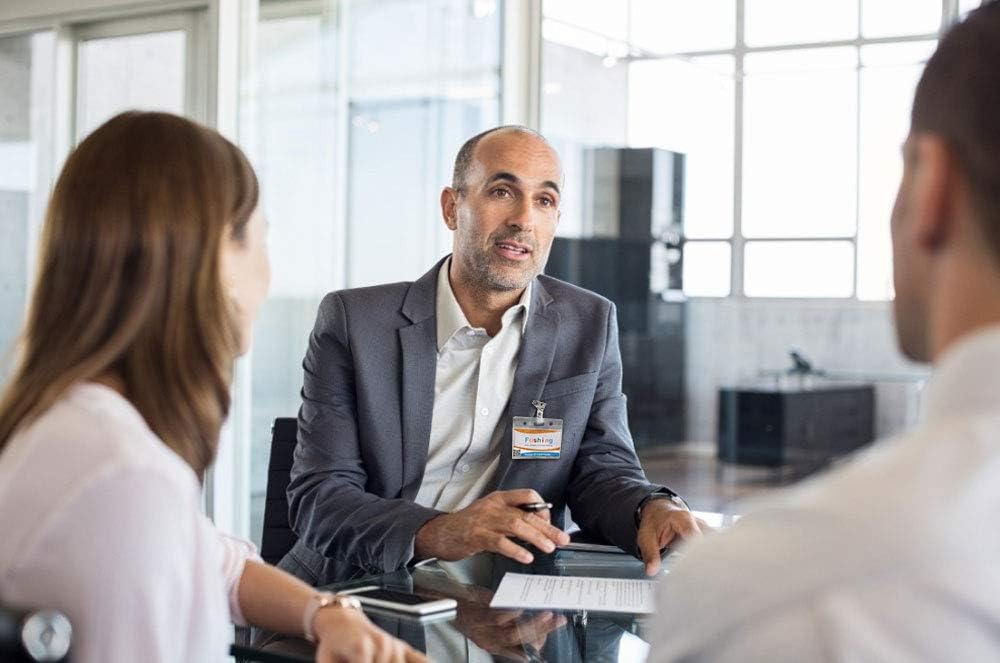 Fushing 250Pcs Metal Badge Clips with Clear PVC Straps for ID Cards and Badge Holders