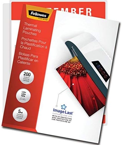 Fellowes ImageLast Laminating Pouches, Letter, 200pk, 5 mil (5245301)
