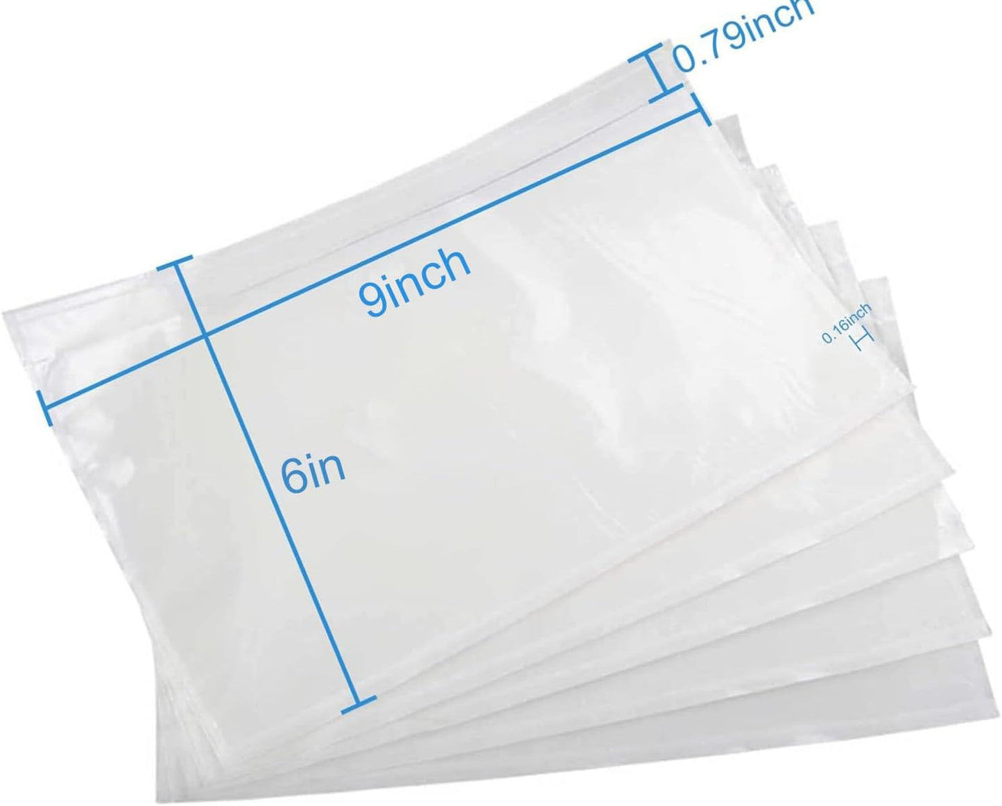 Coopaty 6" x 9" Adhesive Packing List Envelopes Clear Plastic Mailing Shipping Envelope Pouch (100 Pack)