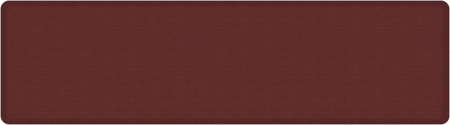 NewLife by GelPro Decorative Foam Floor Mat, 30" x 108", Grasscloth Crimson