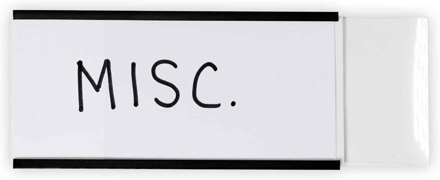 SmartSign Magnetic 'C' Channel Label Holders | 2" x 4", Pack of 10