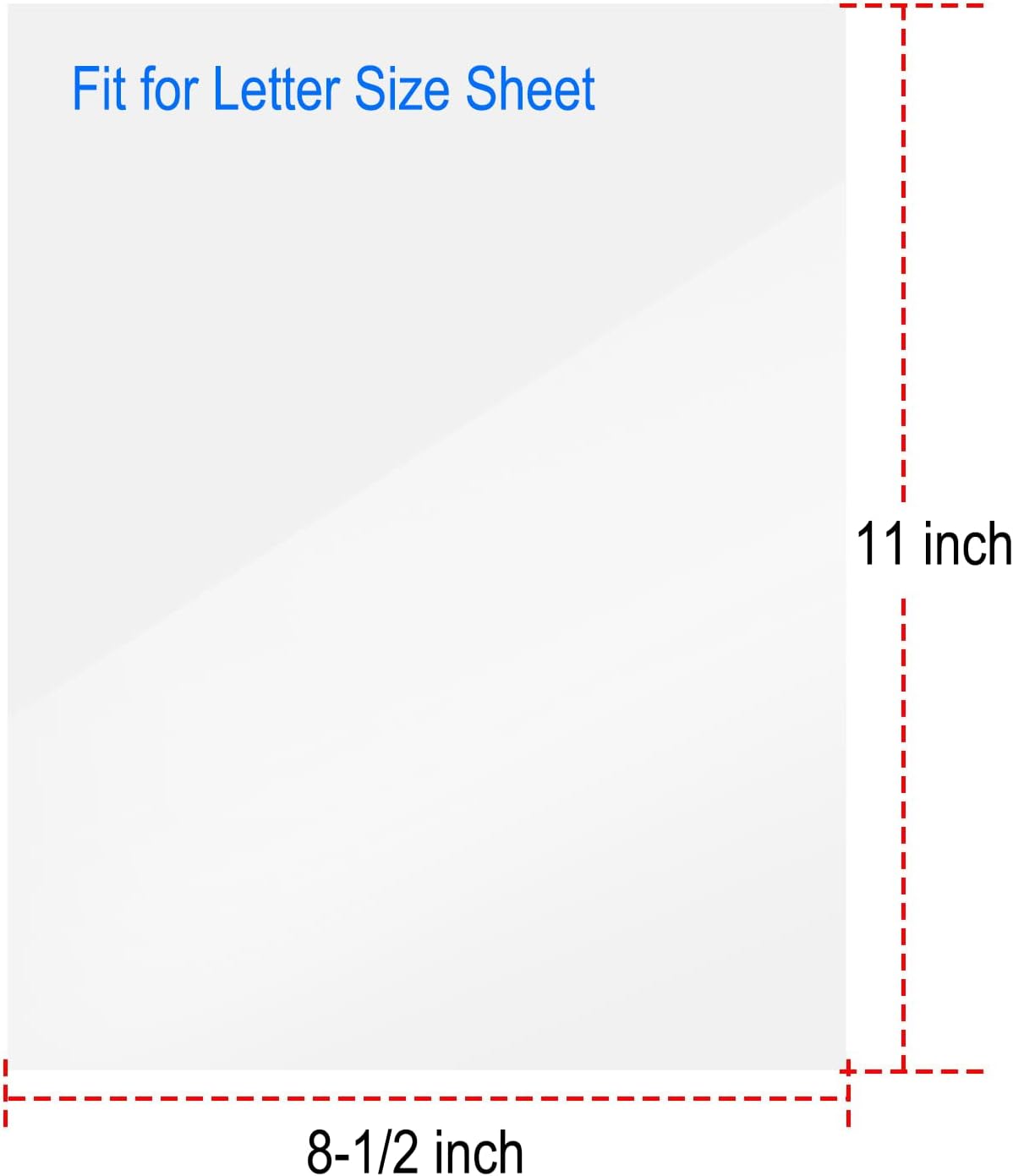 Rayson Clear Binding Cover - 7 mil Polypropylene, 8-1/2 × 11 inches, Durable Un-Punched Plastic Presentation Covers, 100-Pack (PP2100C)
