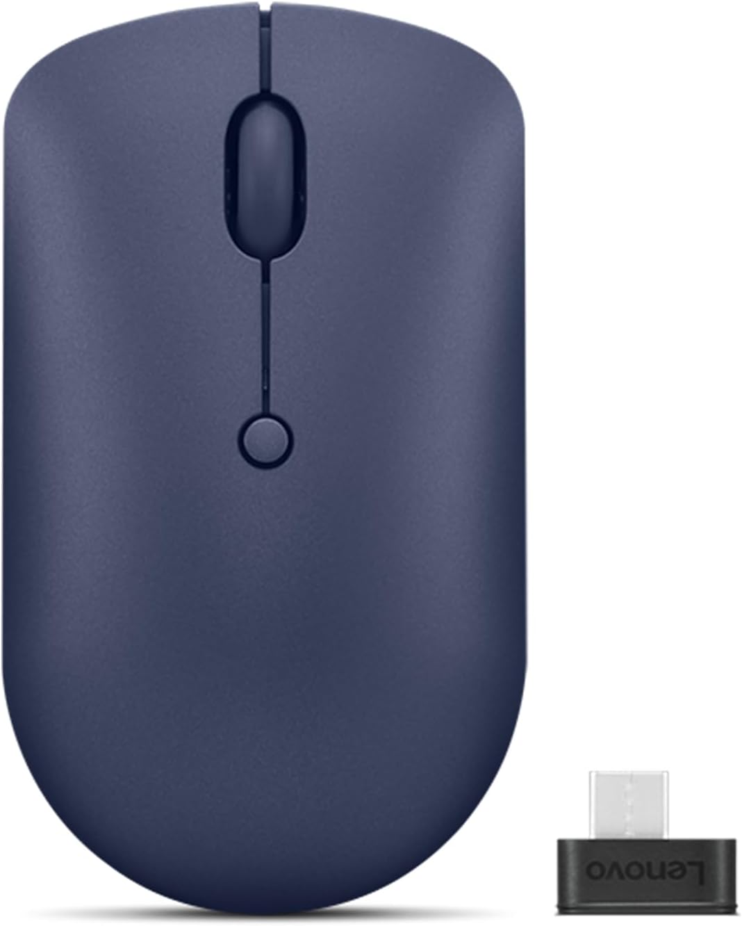 Lenovo 540 Wireless Computer Mouse for PC, Laptop, Computer with Windows or Chrome OS - 2.4 GHz USB-C Wireless Pairing Receiver - Compact Size - 18-Months Battery Life - Ambidextrous -Abyss Blue