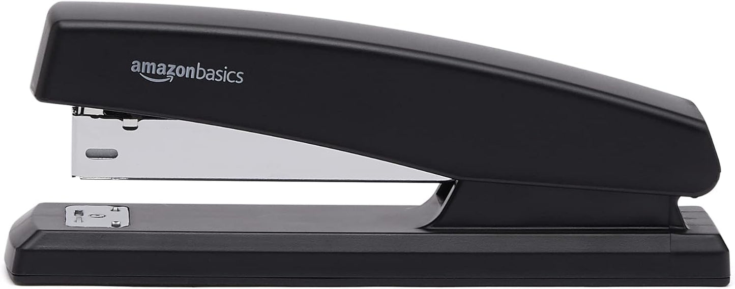 Amazon Basics Stapler Value Pack Including Staples and Staple Remover, 3-Pack, Black