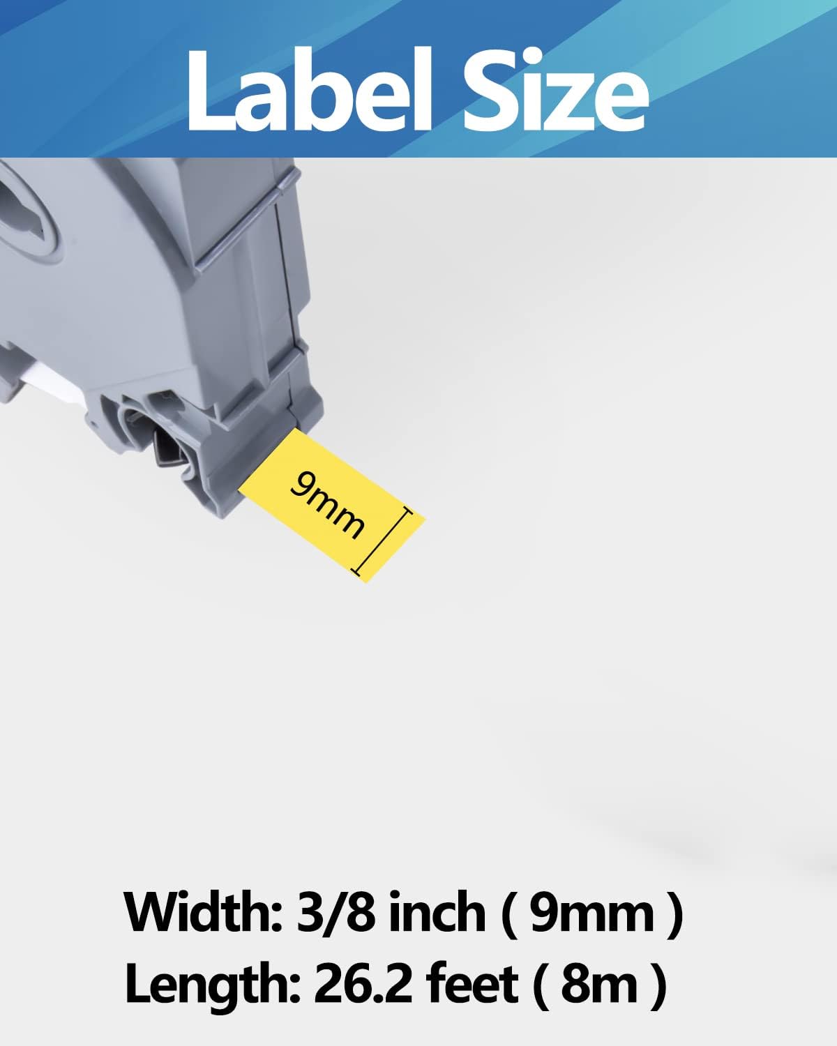Weemay 3 Pack TZe-621 Compatible for Brother P-Touch Label Tape 9mm 0.35 Black on Yellow TZe TZ Tape TZ-621 TZ621 TZe621 3/8 Label for PTouch PTD210 PTD220 PTH110BP PTD410 PTD600 Printer