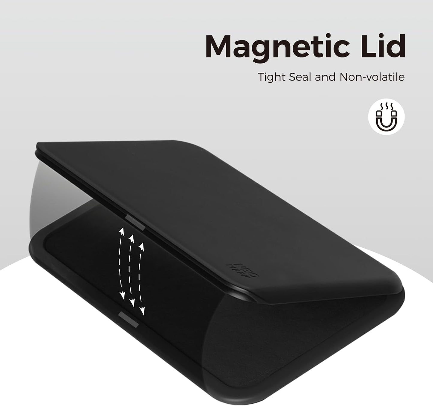 Large Stamp Pad - 3.50"x 6.25", Magnetic Lid, Premium Quality Felt Stamp Pad (Black)