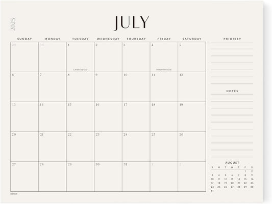 Jotsome Desk Calendar 2025-2026, Academic Desk Pad Calendar From July 2025 to December 2026 22x17 inch, Desk Blotter Calendar for Home and Office, Easy Planning (Jul 2025 - Dec 2026, Extra Large)