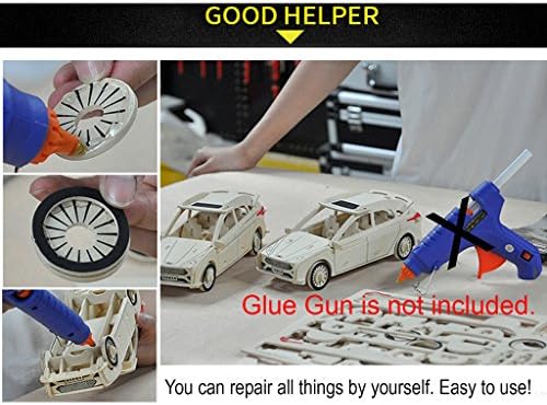 TrendBox Pack of 20 Clear 11mmx200mm - Hot Melt Glue Sticks Strips Melting Adhesive for Handmade Craft DIY Home Office Project Craftwork Fix & Repairs