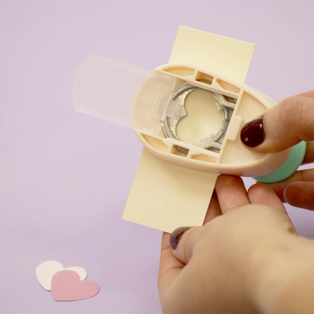 Craftelier - 1 Inch Heart Hole Punch with Lever Press | Hole Puncher for Paper Crafts | Heart Punch for Scrapbooking, DIY Cards & Journals | Hole Puncher for Paper & Cardstock.