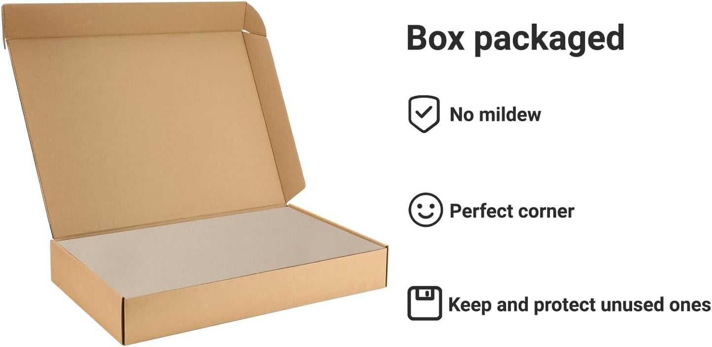 25 Pcs Book Board, Binder Board, Cover Board, Heavy Duty Chipboard for Book Binding, DIY Cardboard (Gray, 10 x 12.5 Inch 100PT)