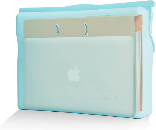 Large Silicone Waterproof and Heat Resistant Bag- Airtight Zip Closed Seal Pouch, Fireproof & Water Proof Safe Storage Holder for Cash, Passport, Laptop, Folder, Important Legal Documents & Valuables