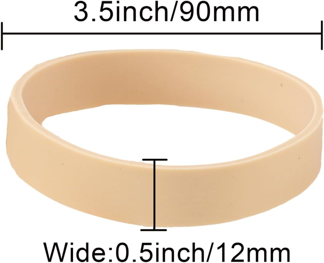 AMUU Rubber Bands Size #84 Tactical Elastics Bands 50 Pack Wide Thick Rubber Bands for Office Supplies File Small (3-1/2" x 1/2'')