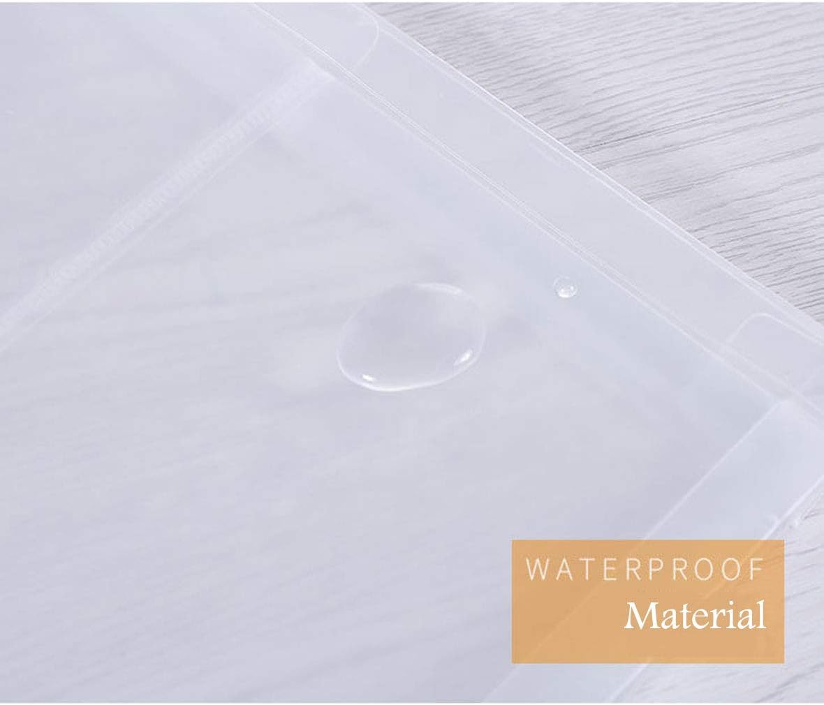 9x12 Clear Zip Plastic Envelopes File Document Paper Holder Pack of 4 (4 Pack)