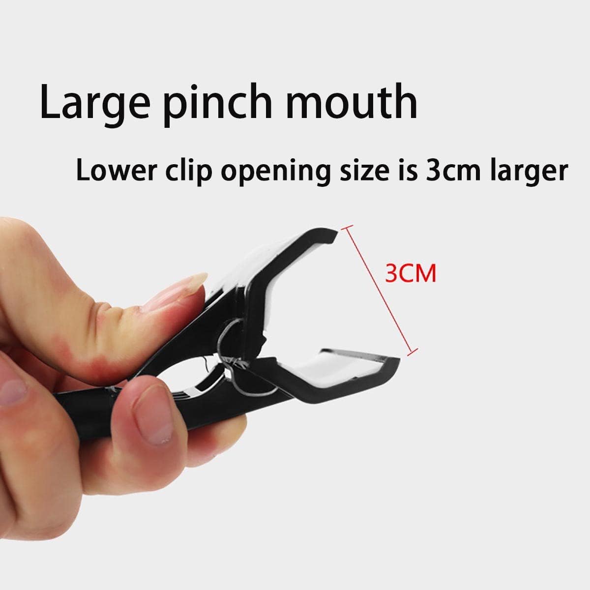 3pcs Sign Clips Clip Holder Sign Holder Clip Paper Holder for Table Top Clip On Sign for Paper Holder Computer Monitor Handy Artist Supplies Holder(Black)