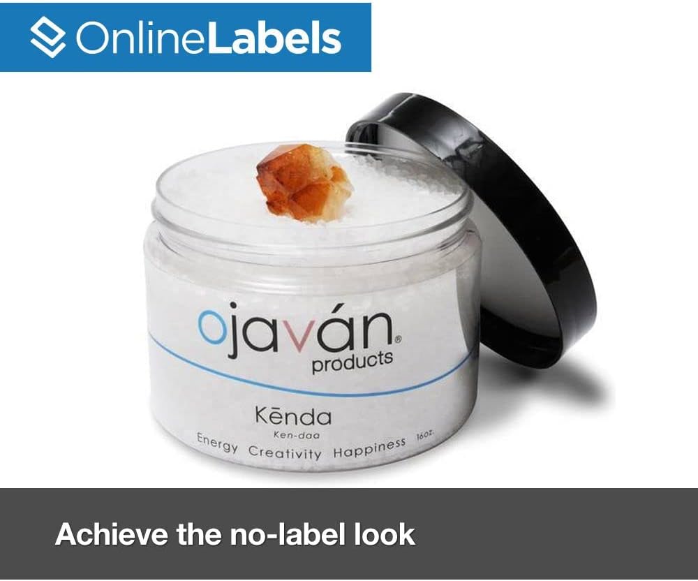 8.5 x 11 Crystal Clear Gloss Sticker Paper (Inkjet Printers Only) - 10 Sheets - Full Sheet Labels - OnlineLabels