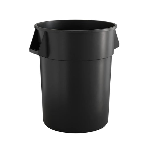 55 Gallon Black Round Commercial Trash Can