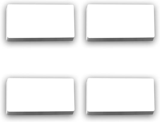 100-Pack Dry Erase Magnetic Labels - Waterproof, Eco-Friendly, Reusable Name Tags for Classroom, Office, Cabinet, Whiteboard, Fridge & More (White, 2x4 inches)…