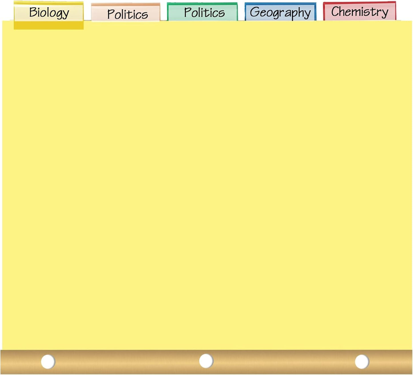 Binder Divider, PANDRI 120 Pack Binder Index Dividers with 5 Insertable Multicolor Big Tabs, Letter Size Paper Binder Divider for School Office Home Business