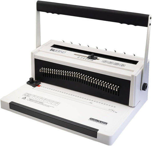 TruBind Manual Wire Binding Machine | 22 Sheet Punch Capacity | Bind up to 120 Sheets | 34 Fully Disengageable Dies | 3:1 Pitch | 2-Year Warranty