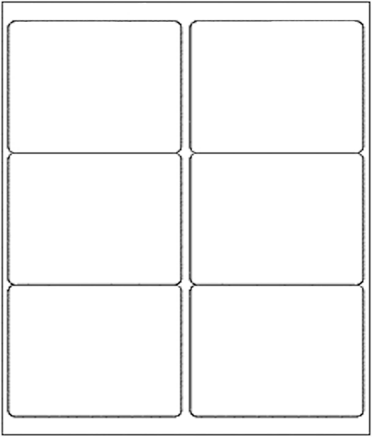 BESTEASY 3 1/3" x 4" Labels Shipping Labels for Laser Inkjet Printers, 6 Up Self Adhesive FBA Address Labels, White Matte Mailing Label Stickers (100 Sheets, 600 Labels)