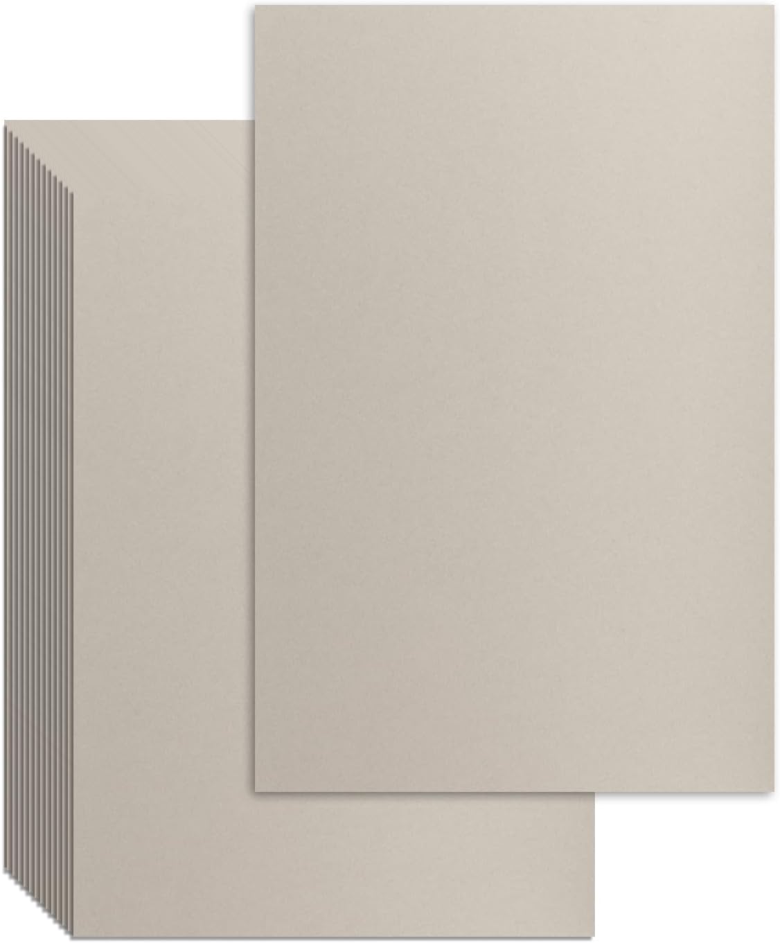 25 Pcs Book Board, Binder Board, Cover Board, Heavy Duty Chipboard for Book Binding, DIY Cardboard (Gray, 10 x 12.5 Inch 100PT)