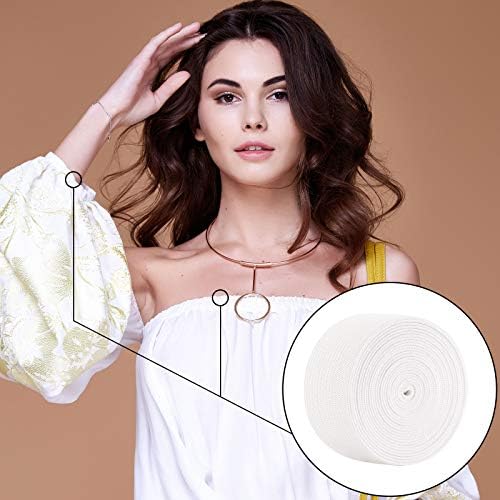 WILLBOND 12 Rolls Colorful Elastic Band Folding Elastic Cord Heavy Duty Stretch Band Knitted Flat Band for Sewing Crafts DIY Comforter Cuffs(1 Inch X 2.2 Yard,Bright Color)